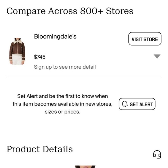 Maje Bartonfinko Shearling Jacket size S - Picture 10 of 10